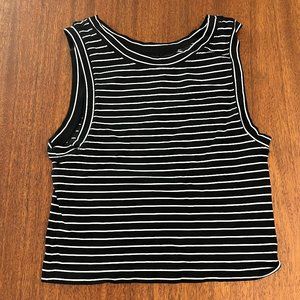Aura Striped Cropped Tank Top